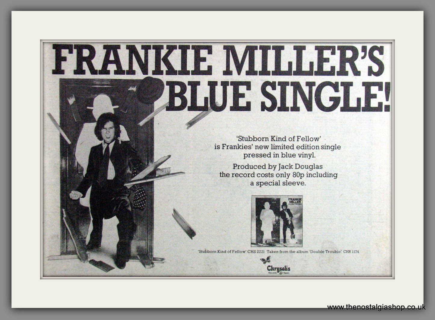 Frankie Miller, Double Trouble. 1978 Original Advert (ref AD53498)