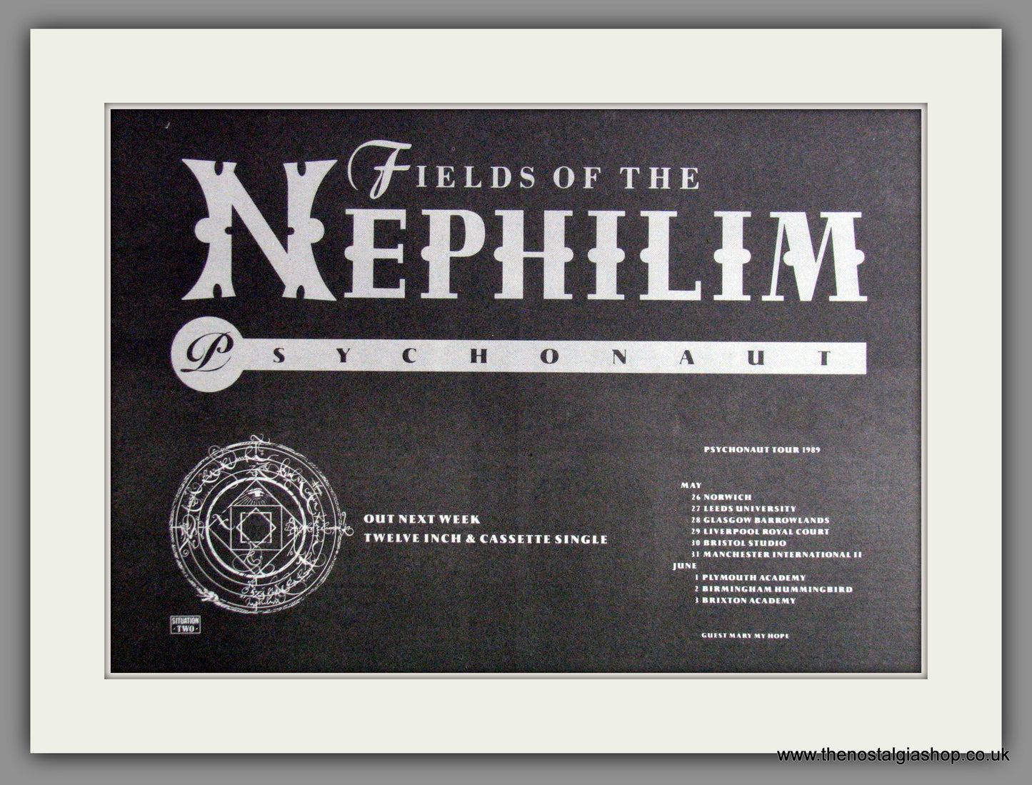 Fields Of The Nephilim, Psychonaut. 1989 Original Advert (ref AD53500)