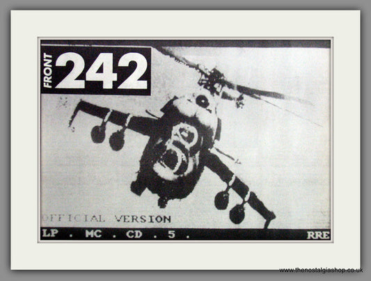 Front 242 Official Version. Original Advert 1987 (ref AD53517)