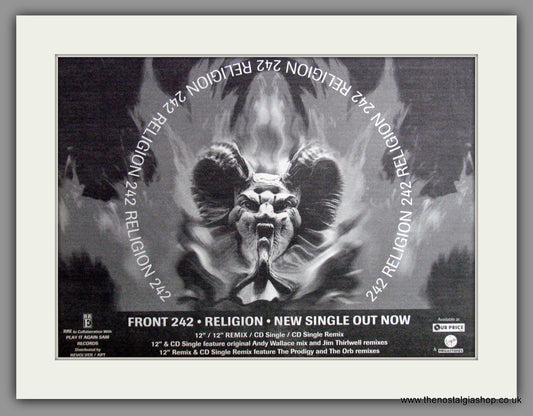 Front 242, Religion. Original Advert 1993 (ref AD53518)