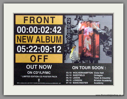 Front 242, New Album And Tour Dates. Original Advert 1993 (ref AD53519)