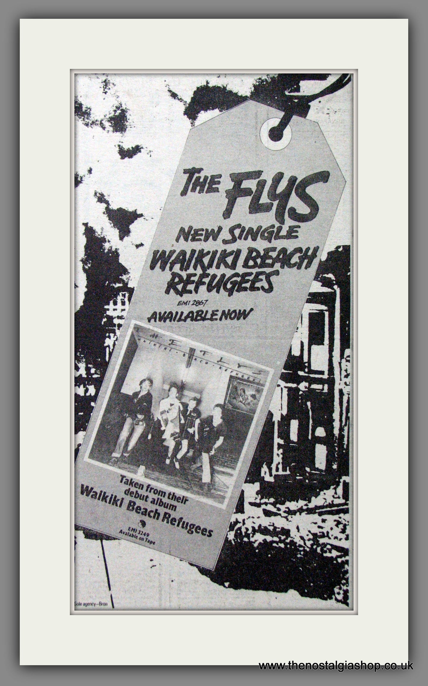 The Flys, Waikiki Beach Refugees. Original Advert 1978 (ref AD53521)