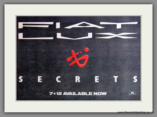 Fiat Lux, Secrets. 1984 Original Advert (ref AD53541)