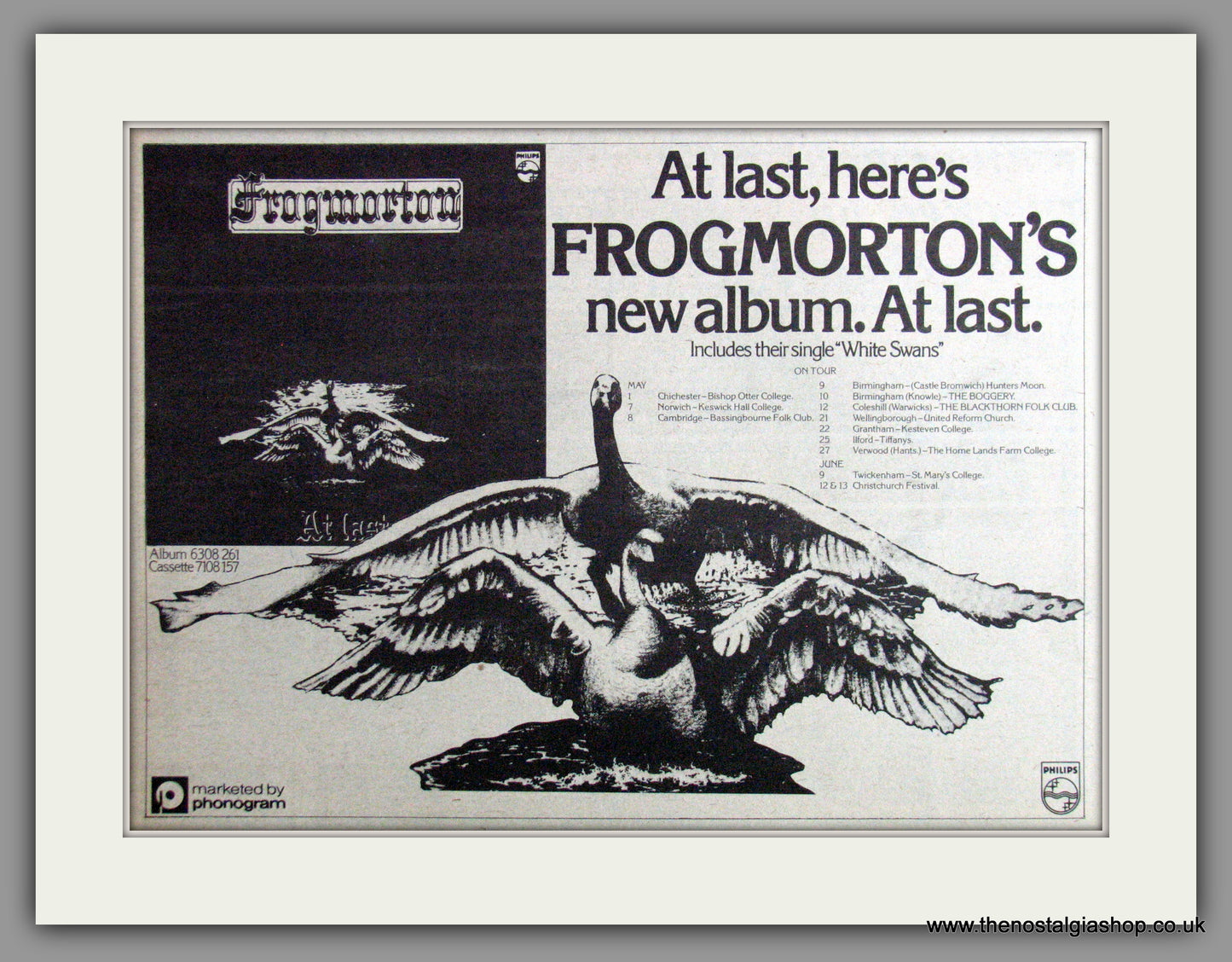 Frogmorton's New Album At Last. 1976 Original Advert (ref AD53546)