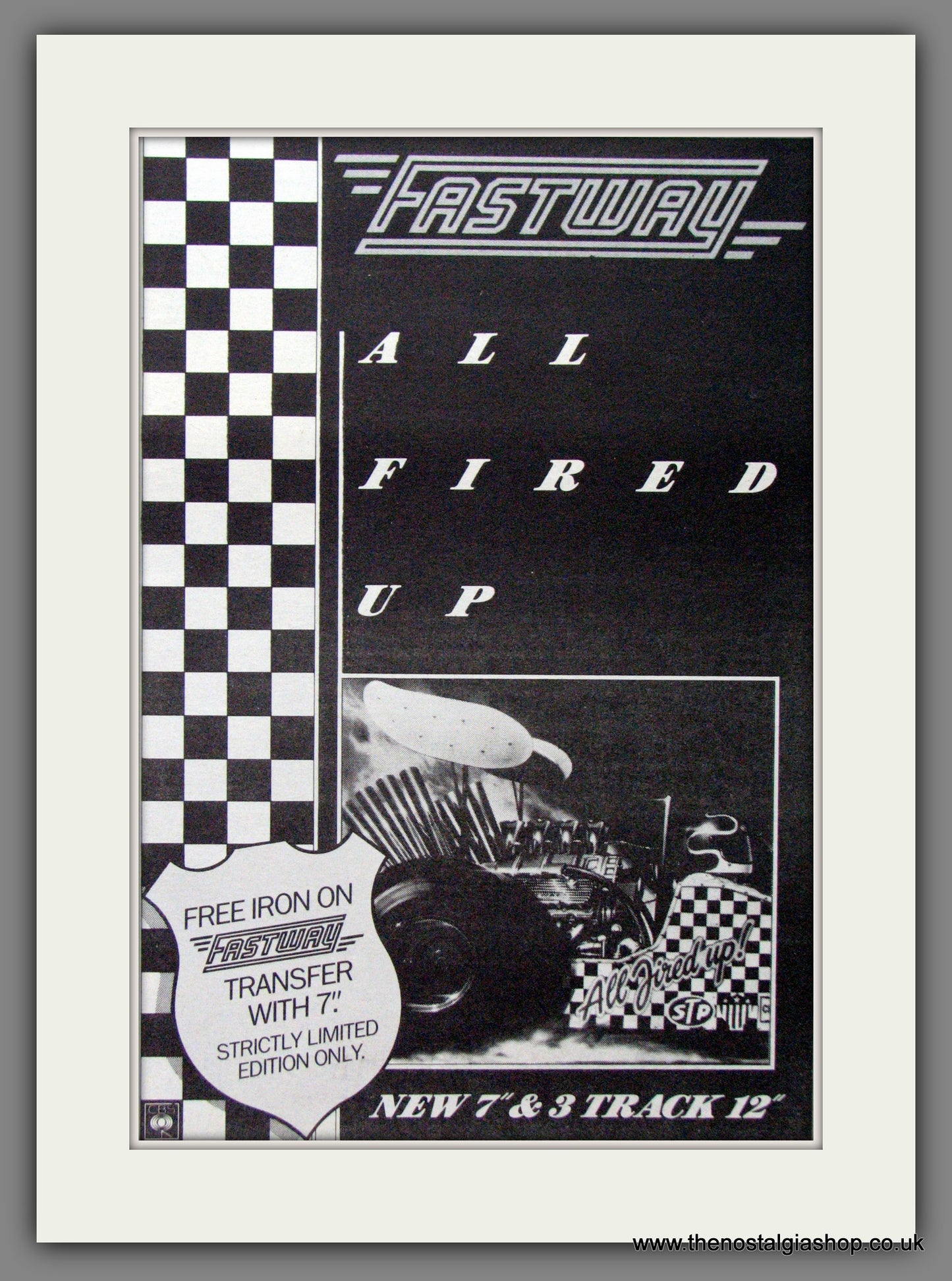 Fastway, All Fired Up. 1984 Original Advert (ref AD53548)