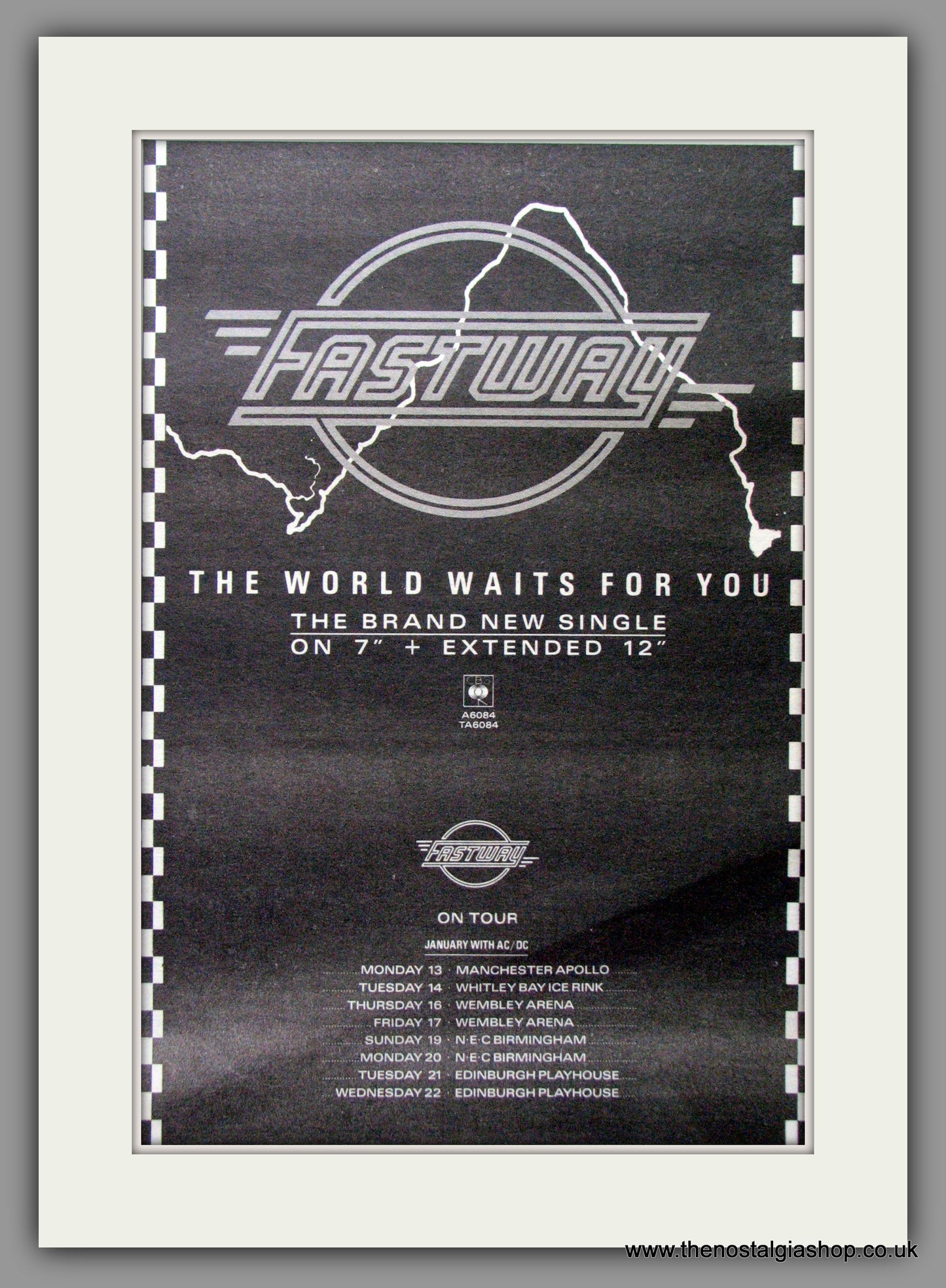 Fastway, The World Waits For You. 1986 Original Advert (ref AD53549)