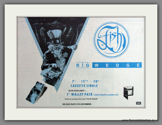 Fish, Big Wedge. 1989 Original Advert (ref AD53565)