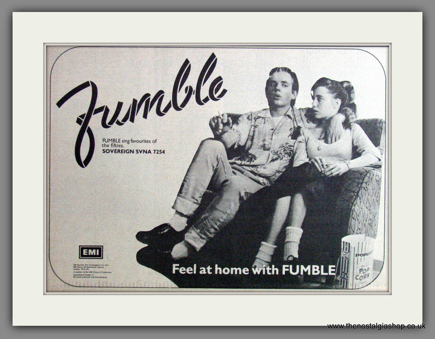 Fumble, Favourites Of The 50's. 1972 Original Advert (ref AD53585)