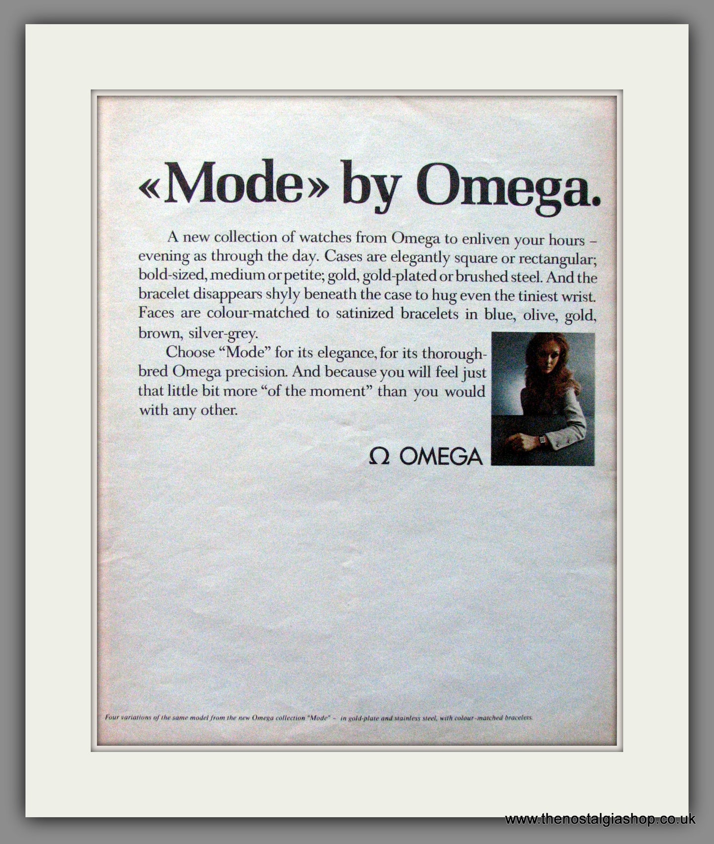 Omega Range of Watches. Original Double Advert 1970 (ref AD11407)