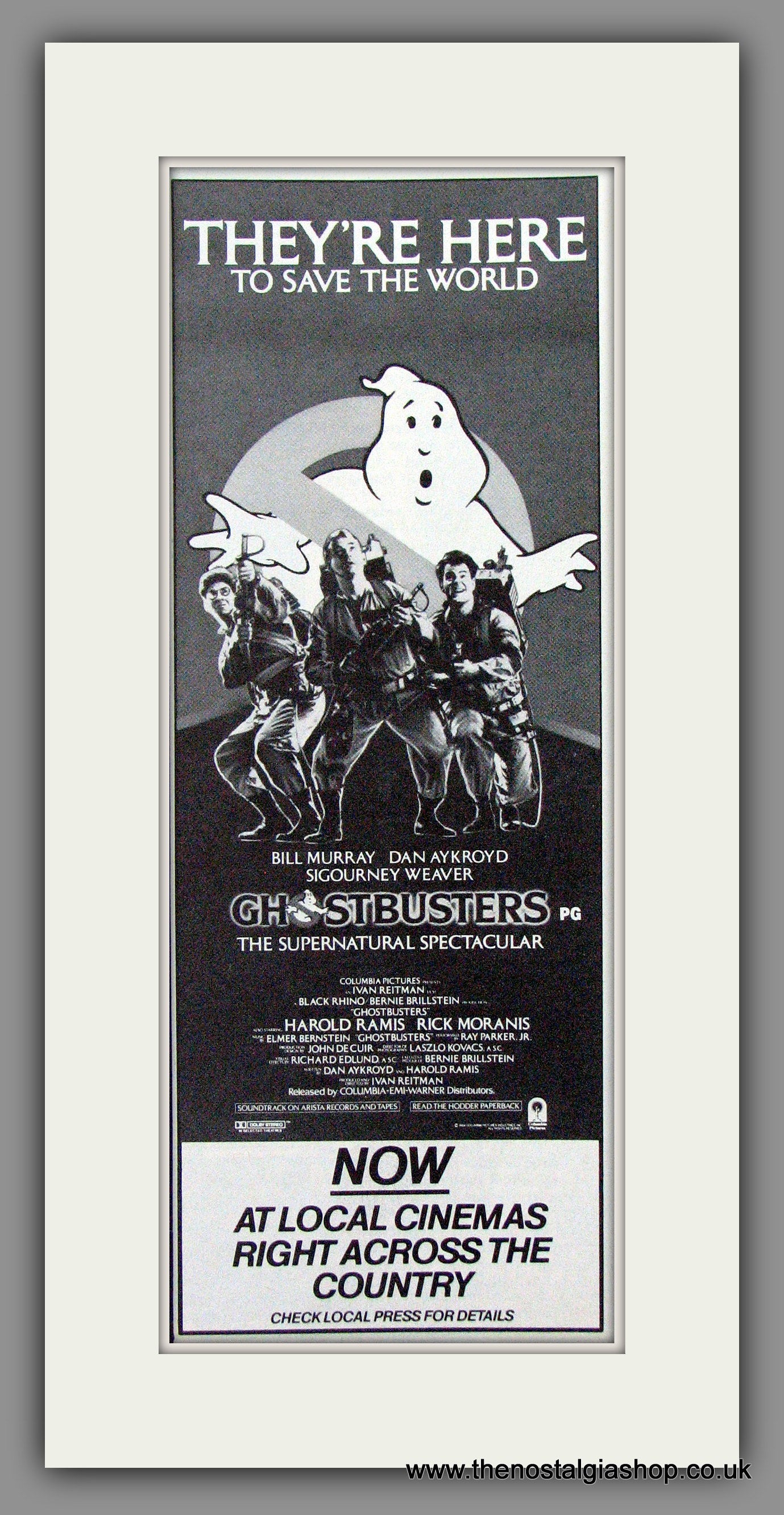 Ghostbusters. Original Advert 1985 (ref AD53575)