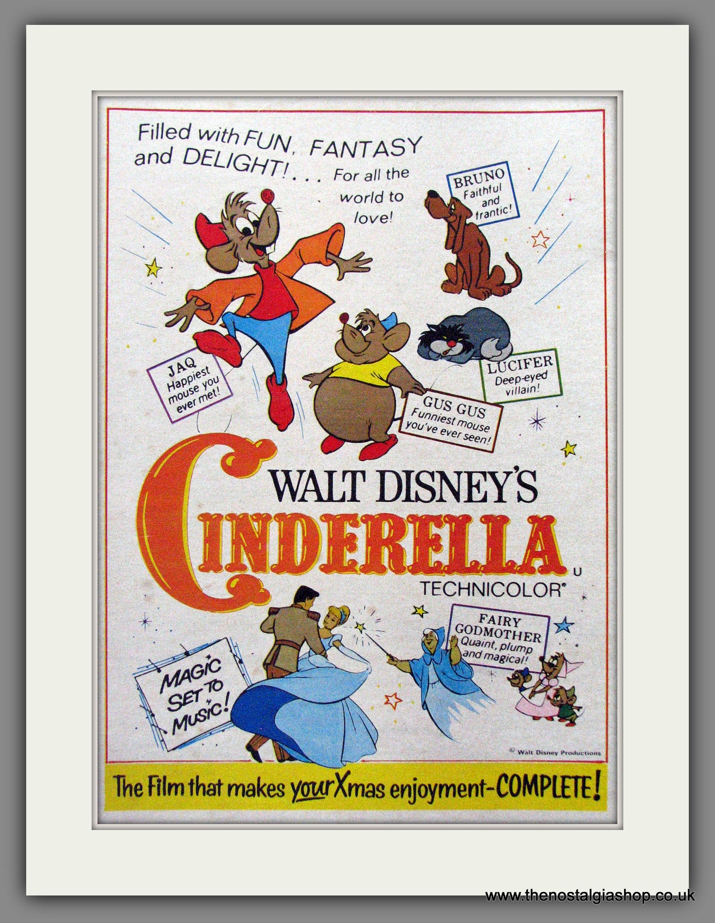 Cinderella. Walt Disney. Original Advert 1969 (ref AD53484)