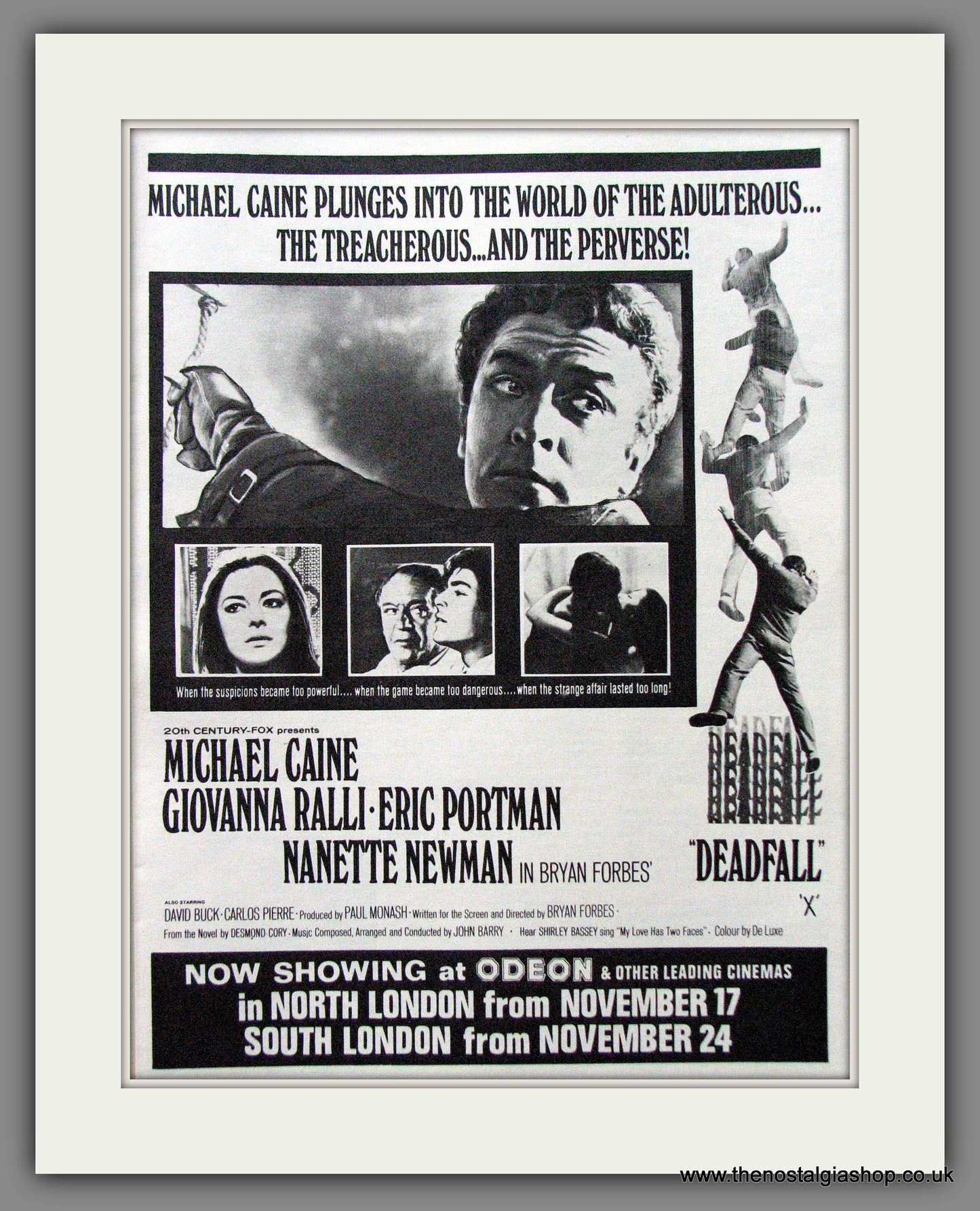 Deadfall. Michael Caine. Original Advert 1968 (ref AD53636)