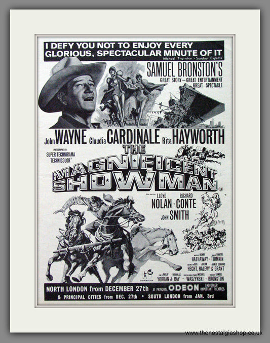 The Magnificent Showman. John Wayne. Original Advert 1965 (ref AD53656)