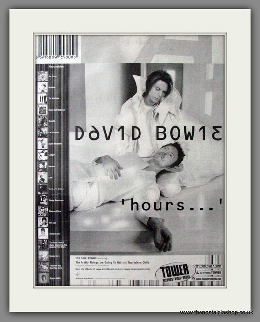 David Bowie. Hours. Original Advert 1999 (ref AD11451)