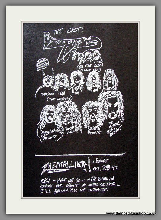 Metallica In Europe '92, The Cast. 1993 Original Advert (ref AD53920)