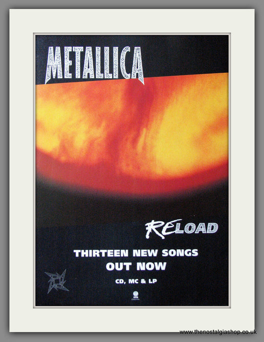 Metallica. Reload. 1998 Original Advert (ref AD53922)