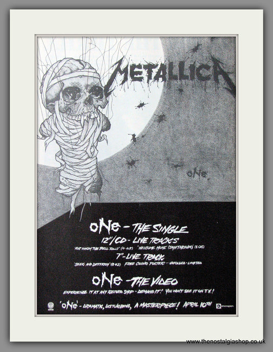 Metallica. One. 1988 Original Advert (ref AD53950)