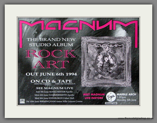 Magnum. Rock Art. 1994 Original Advert (ref AD53956)