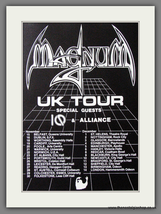 Magnum. UK Tour. 1985 Large Original Advert (ref AD15052)