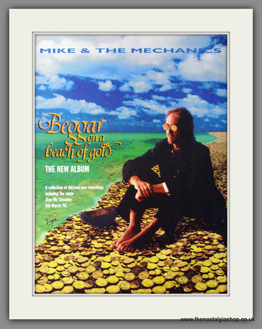 Mike And The Mechanics. Beggar On A Beach Of Gold. 1995 Original Advert (ref AD53981)