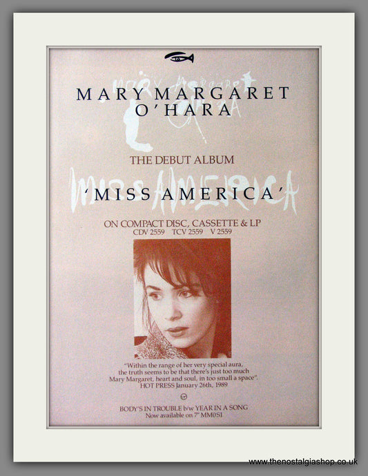 Mary Margaret O'Hara. Miss America. 1988 Original Advert (ref AD54095)