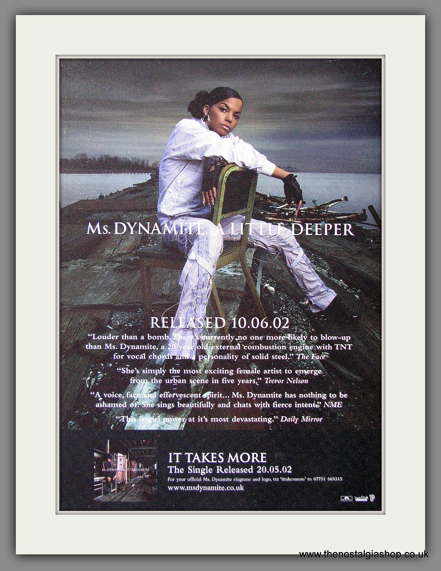 Ms. Dynamite. A Little Deeper. 2002 Original Advert (ref AD54098)