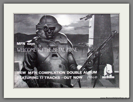 MFN. Welcome To The Metalzone. 1985 Original Advert (ref AD54104)