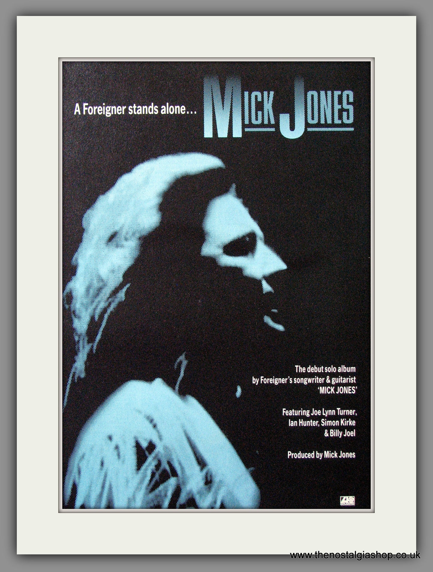 Mick Jones. Debut Solo Album. 1989 Original Advert (ref AD54112)