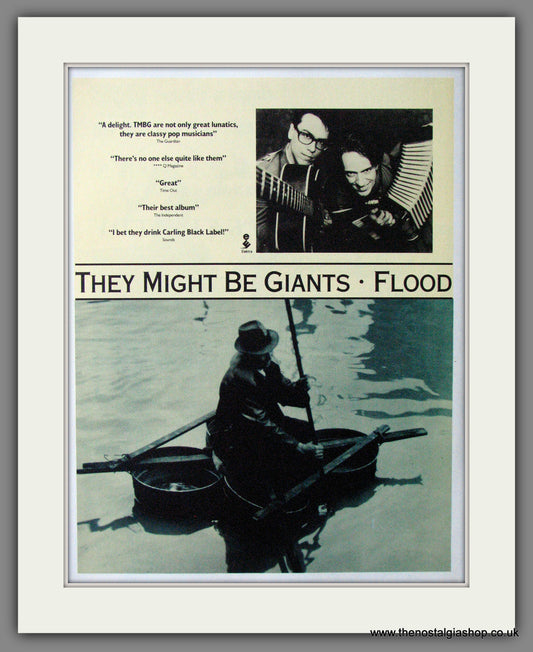 They Might Be Giants. Flood. 1990 Original Advert (ref AD54116)