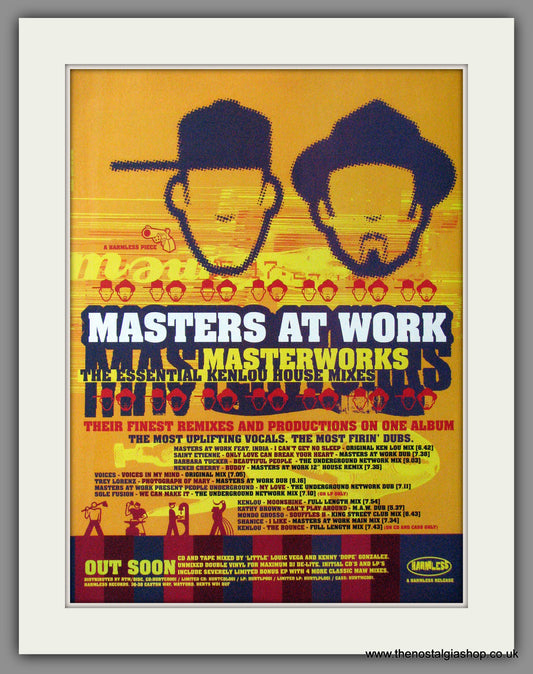 Masters At Work. Masterworks. 1995 Original Advert (ref AD54117)