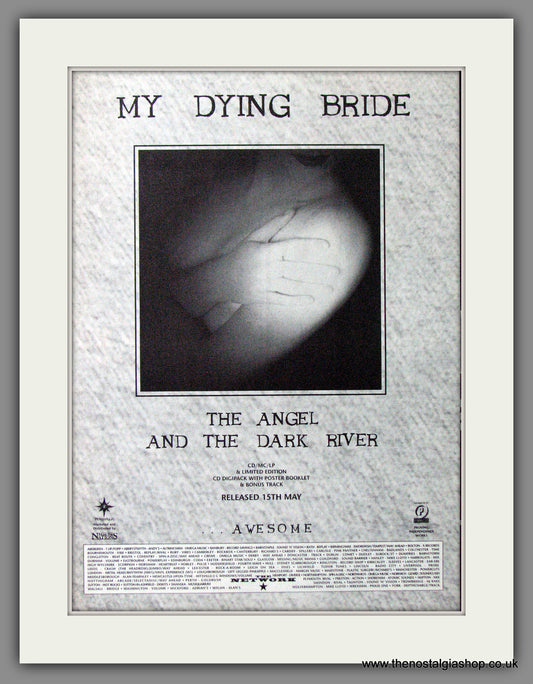 My Dying Bride. The Angel And The Dark River. 1996 Original Advert (ref AD54118)