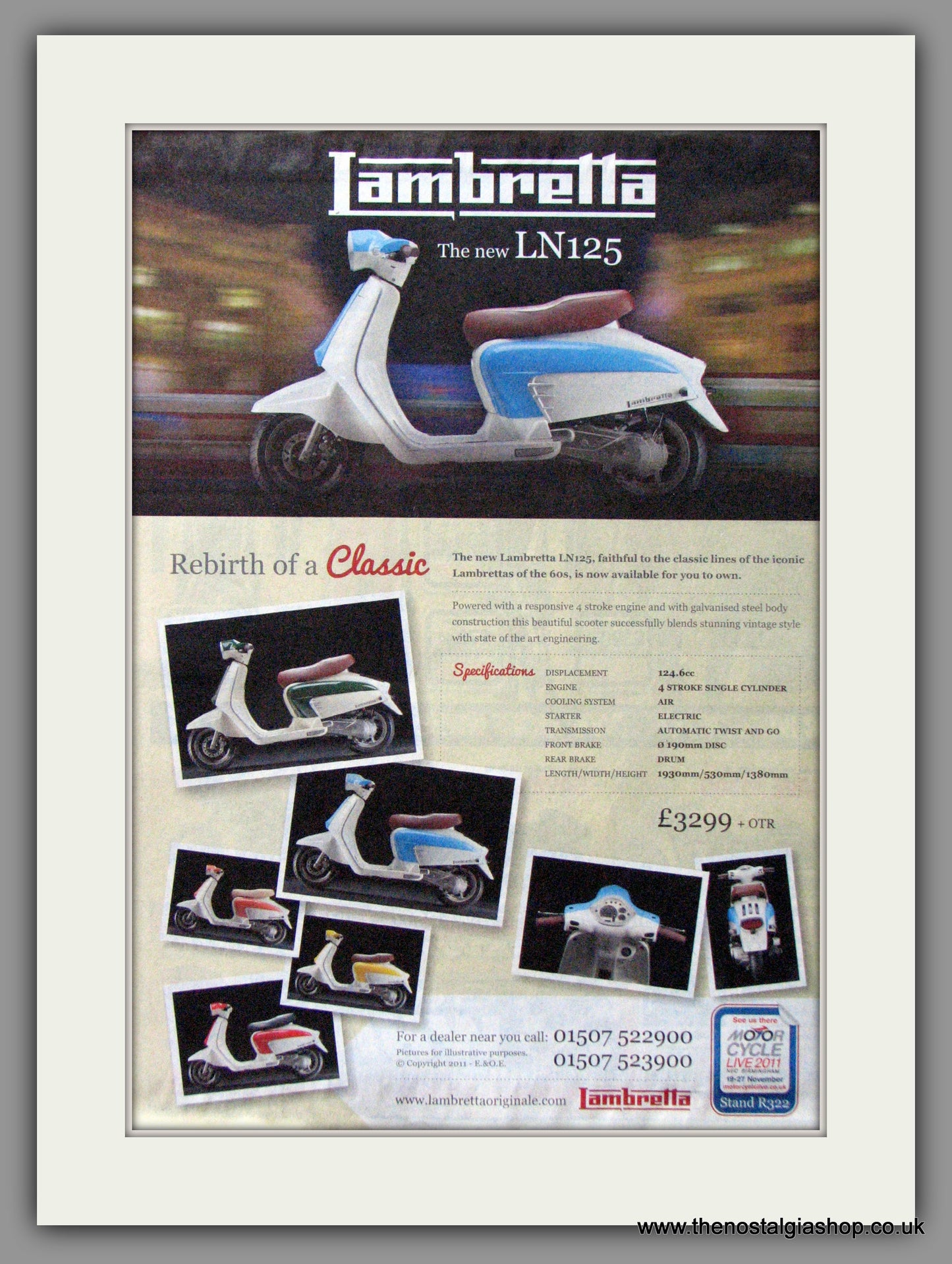 Lambretta LN125, Rebirth Of A Classic. Original advert 2011 (ref AD54028)