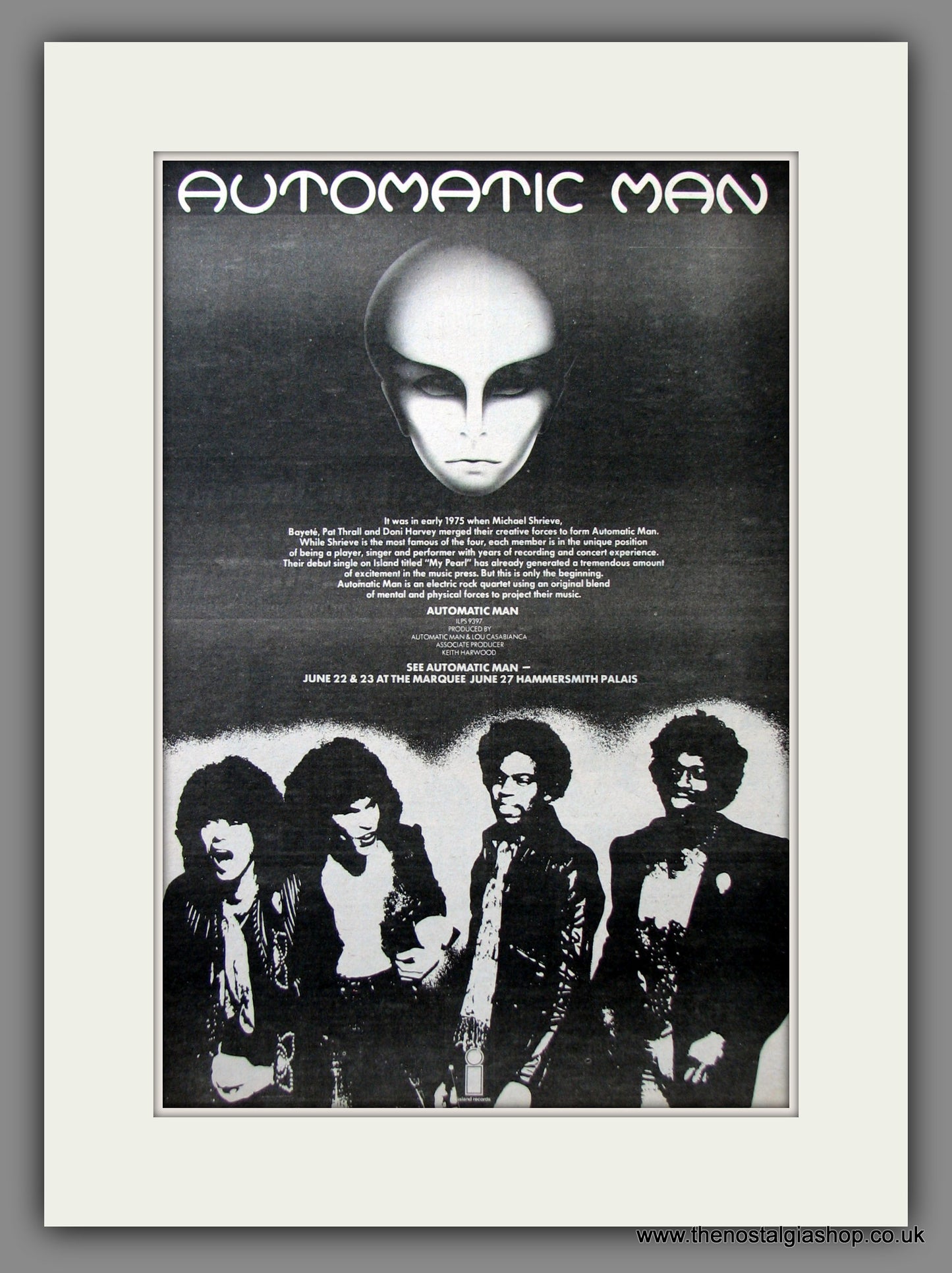 Automatic Man. Original Advert 1976 (ref AD11511)