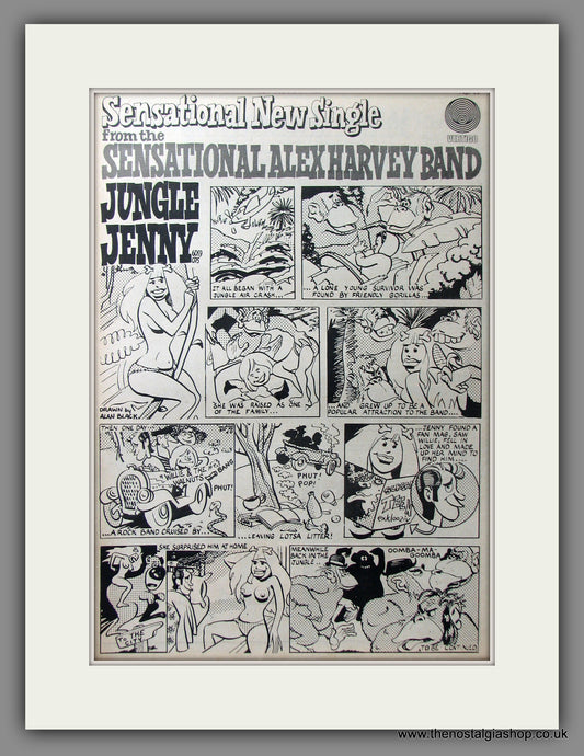 Alex Harvey Band (The Sensational). Jungle Jenny. Original Advert 1973 (ref AD11581)