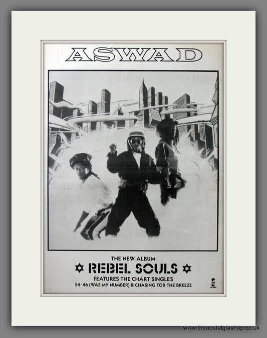 Aswad, Rebel Souls. Original Advert 1984 (ref AD11622)