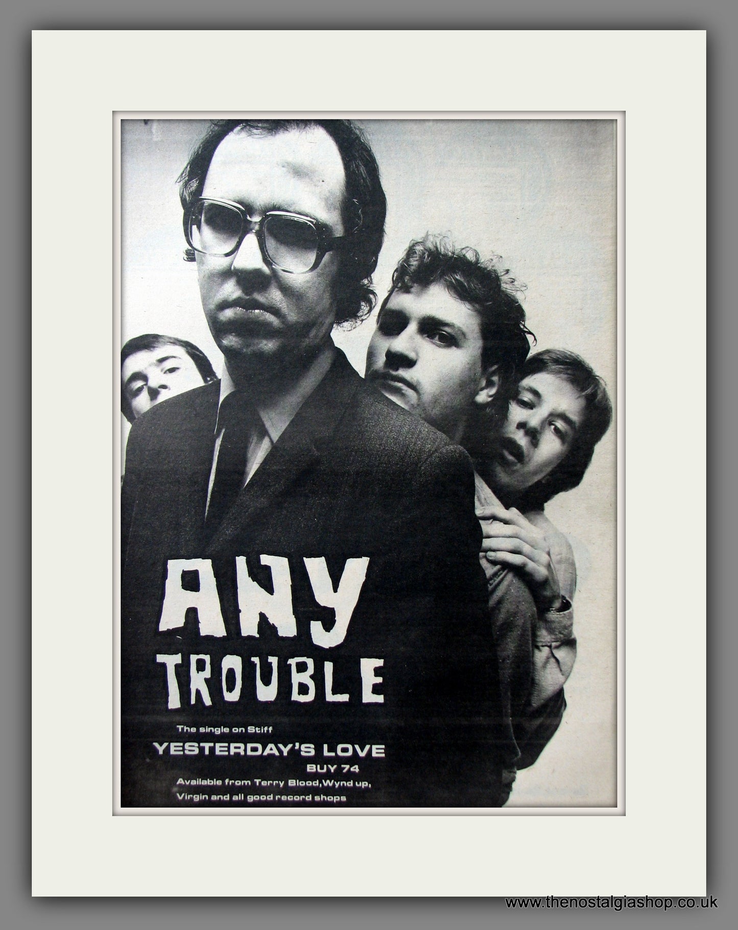 Any Trouble, Yesterday's Love. Original Advert 1980 (ref AD11639)