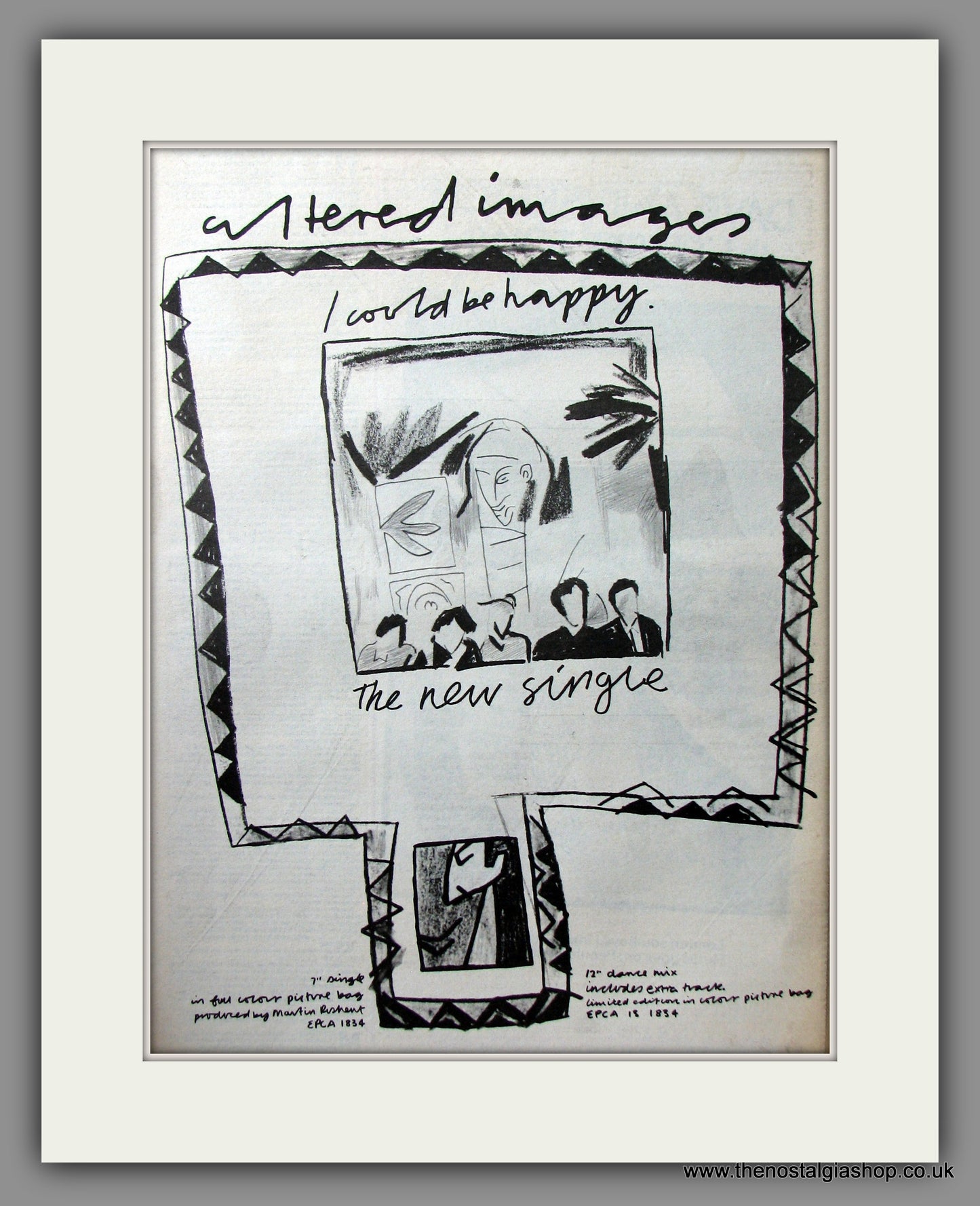 Altered Images, I Could Be Happy. Original Advert 1981 (ref AD11648)