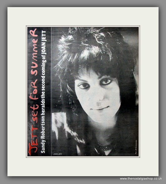 Joan Jett For Summer. Original Advert 1982 (ref AD11651)