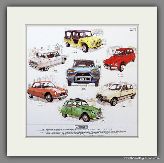 Citroen. Mounted Print.