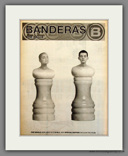 Banderas. She Sells. Original Advert 1991 (ref AD11654)