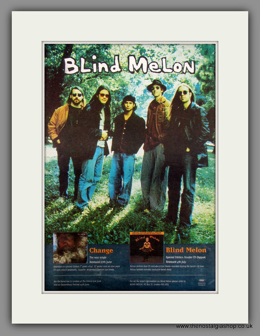 Blind Melon. Change. Original Advert 1994 (ref AD11656)