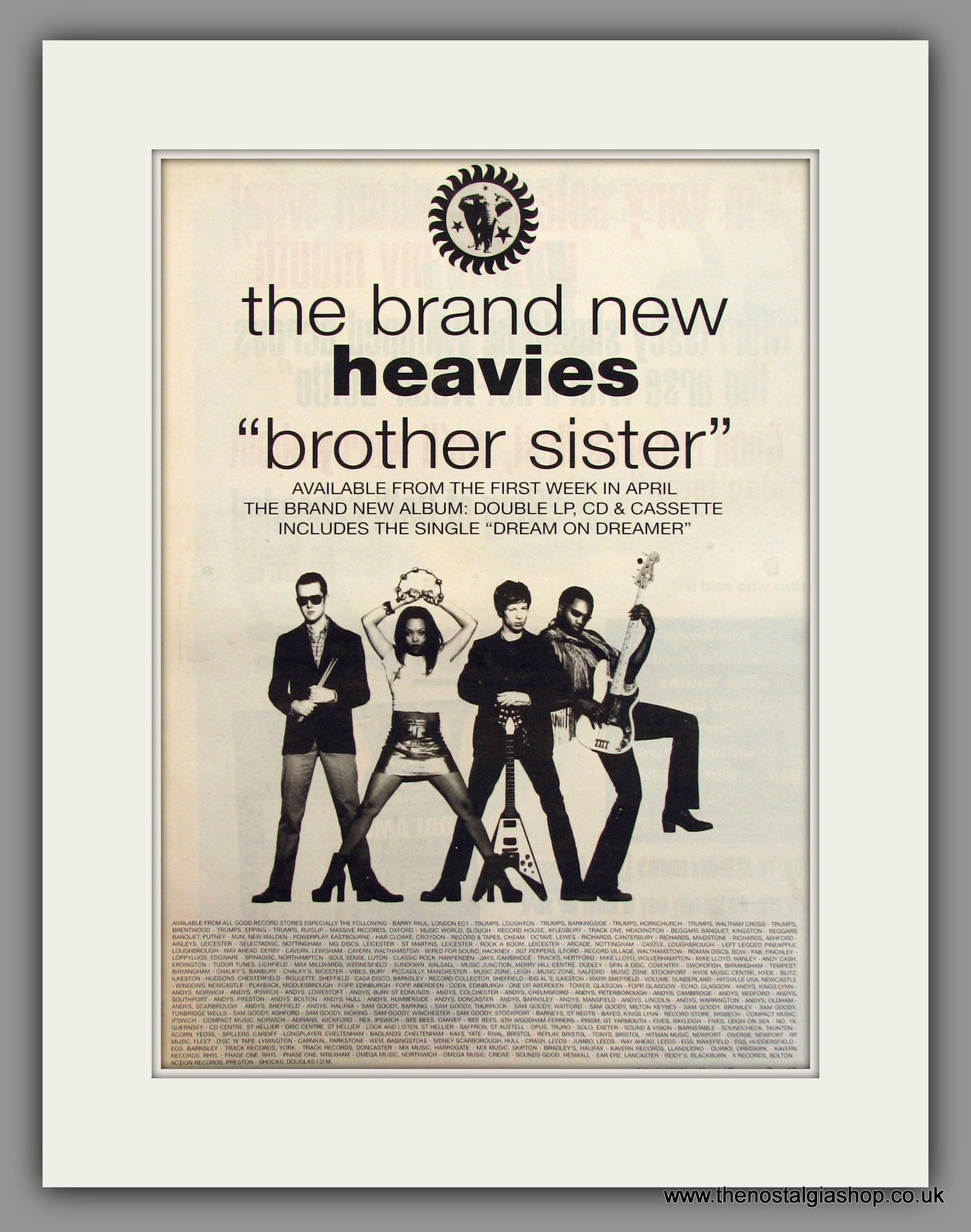 Brand New Heavies. Brother Sister. Original Advert 1994 (ref AD11659)