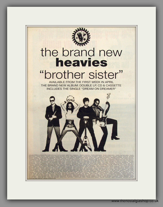 Brand New Heavies. Brother Sister. Original Advert 1994 (ref AD11659)