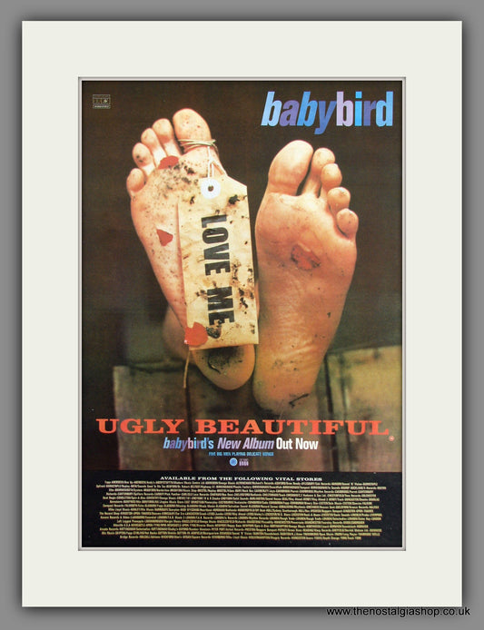 Babybird. Ugly Beautiful. Original Advert 1996 (ref AD11663)