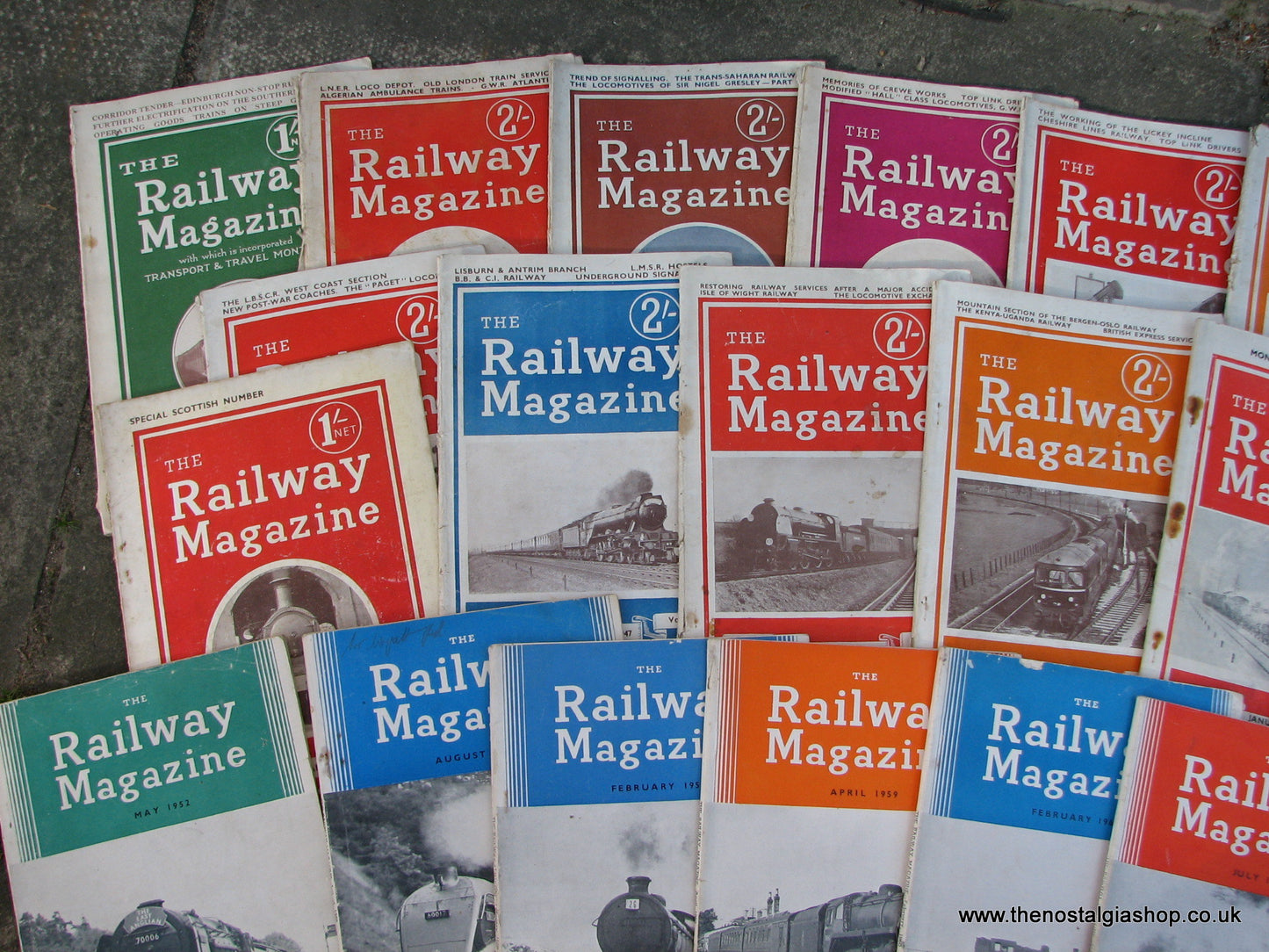 Railway Magazines 1940's - 1960's. 57 issues. Job Lot. Collection.