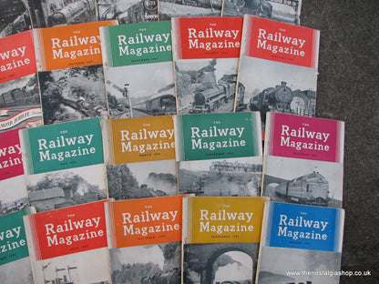 Railway Magazines 1940's - 1960's. 57 issues. Job Lot. Collection.