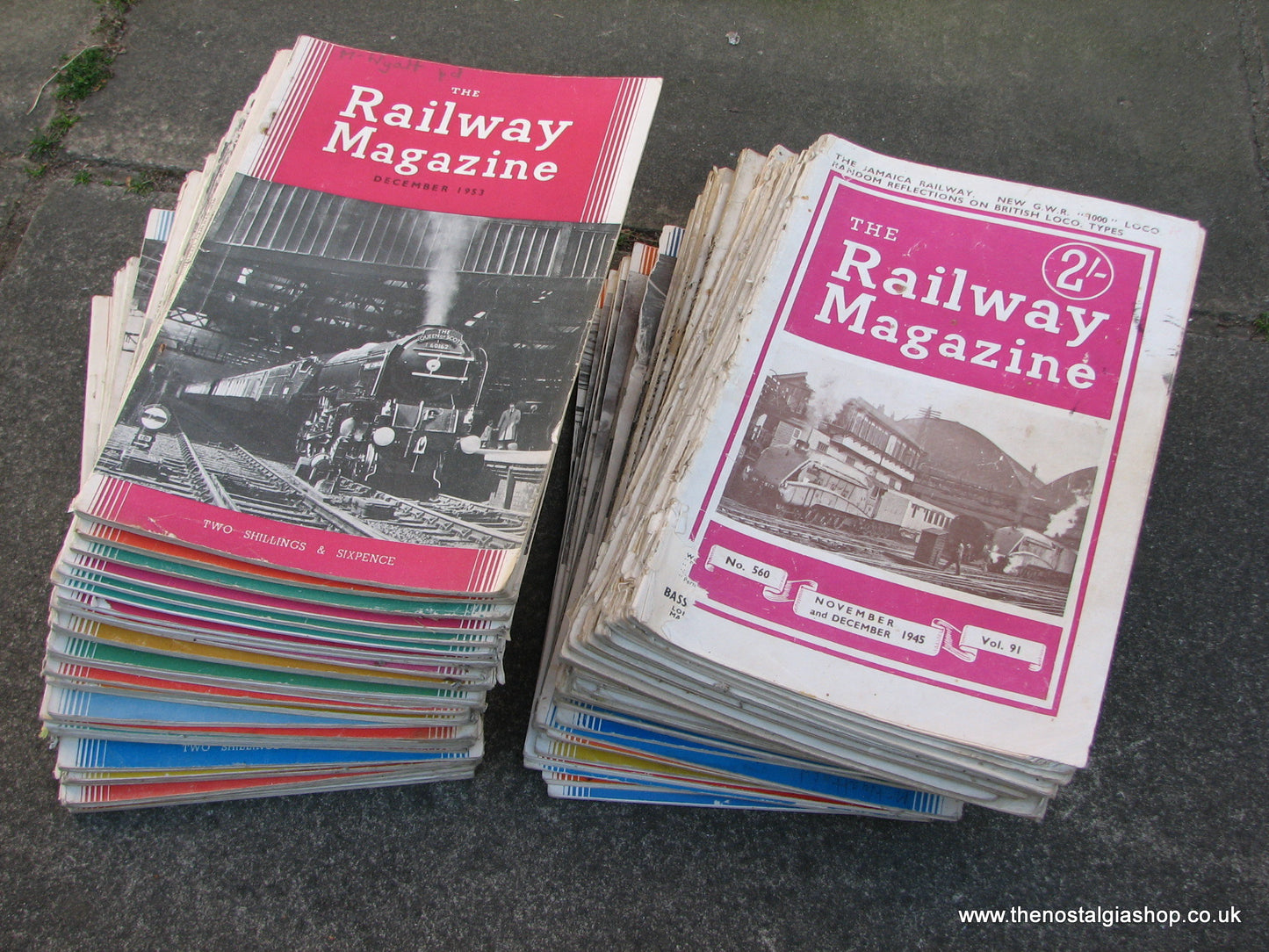 Railway Magazines 1940's - 1960's. 57 issues. Job Lot. Collection.