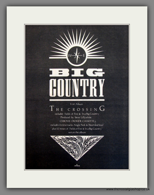 Big Country, The Crossing. Original Advert 1983 (ref AD11675)