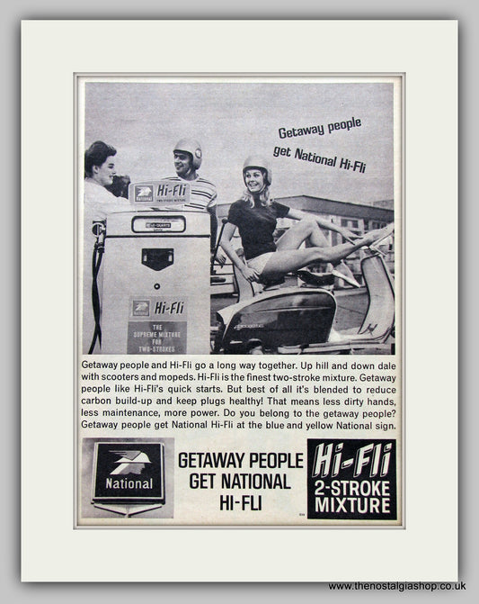 Scooter Petrol, National Hi-Fli.  Original Advert 1964 (ref AD6817)