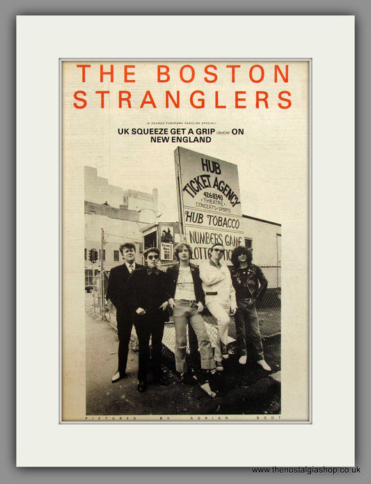 Boston Stranglers (The). Original Advert 1978 (ref AD11686)